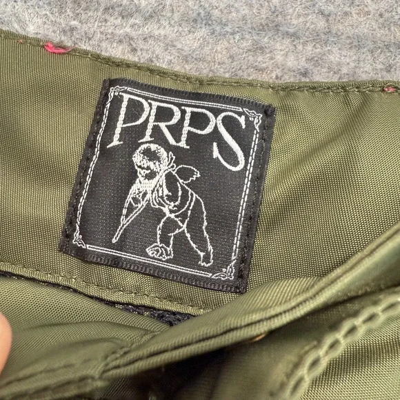 PRPS Jim Jones Nylon‎ Cargo Pants Mens 32 Mesh Lined Army Green Rare NEW - Picture 5 of 16